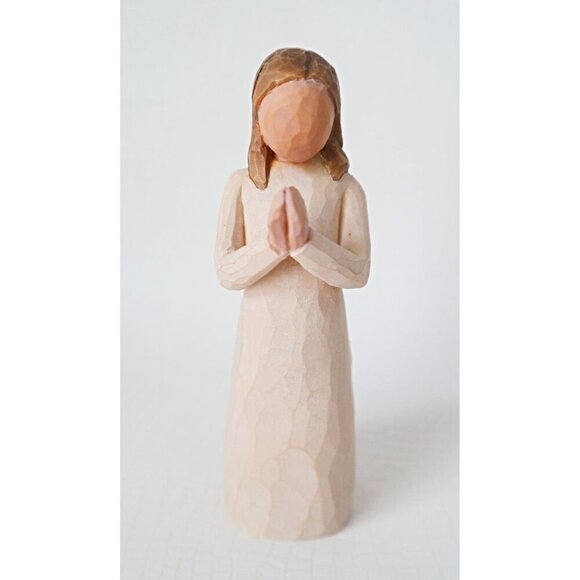3 Willow Tree Figurines Angel & Praying Girl Sculpted Hand-Painted Figure - Picture 3 of 6